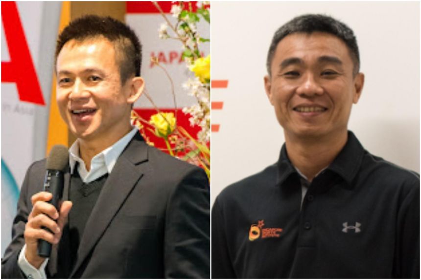 Mr Su Chun Wei (left) will take over from Toh Boon Yi as Singapore Sport Institute chief