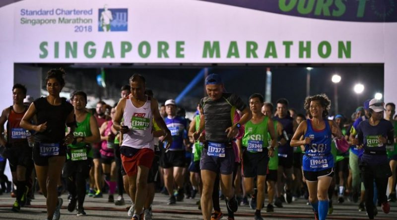 Flag off during Standard Chartered Singapore Marathon 2018