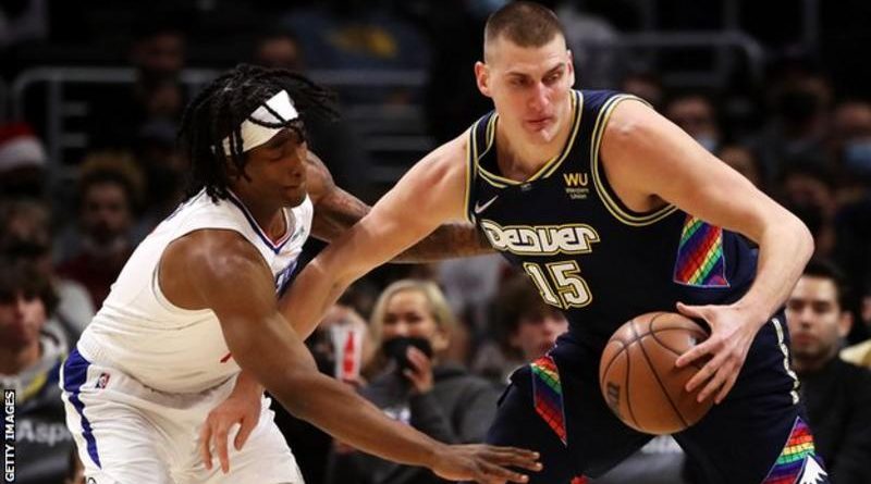 Denver's Nikola Jokic had 26 points, 22 rebounds and eight assists against the Los Angeles Clippers