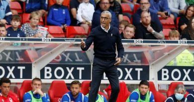 FILE PHOTO: Soccer Football - Championship - Nottingham Forest v Cardiff City - The City Ground, Nottingham, Britain - September 12, 2021 Nottingham Forest manager Chris Hughton Action Images/Ed Sykes