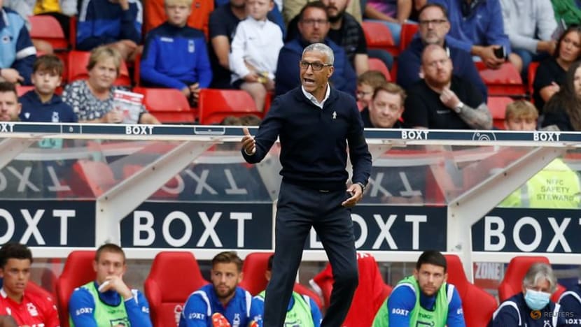 FILE PHOTO: Soccer Football - Championship - Nottingham Forest v Cardiff City - The City Ground, Nottingham, Britain - September 12, 2021 Nottingham Forest manager Chris Hughton Action Images/Ed Sykes