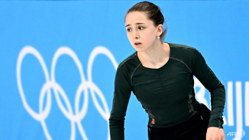 Russian figure skater Kamila Valieva at the Beijing Winter Olympics.